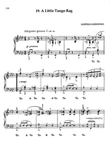 Triakontameron: No.19 A Little Tango Rag by Leopold Godowsky