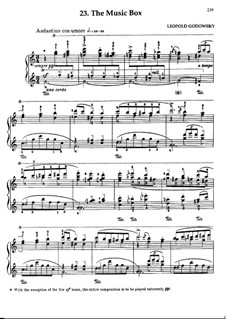 Triakontameron: No.23 The Music Box by Leopold Godowsky
