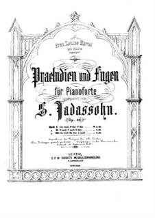 Preludes and Fugues for Piano, Op.56: Preludes and Fugues for Piano by Salomon Jadassohn