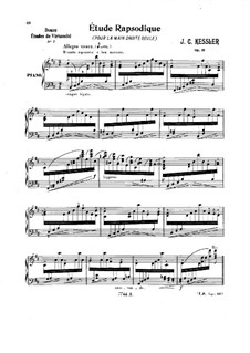 Étude Rapsodique, Op.51: For piano by Joseph Christoph Kessler