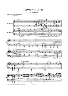 Simphony in D Minor, Op.48: Movement I, for piano four hands by César Franck