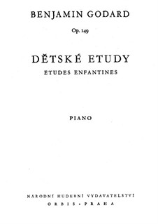 Etudes for Piano, Op.149: Études enfantines (Book I) by Benjamin Godard