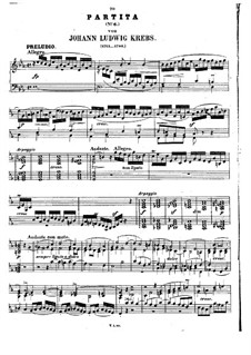 Partita No.6 in E Flat Major: Partita No.6 in E Flat Major by Johann Ludwig Krebs