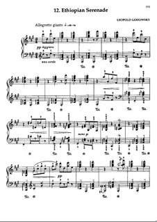 Triakontameron: No.12 Ethiopian Serenade by Leopold Godowsky