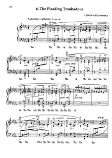 Triakontameron: No.6 The Pleading Troubadour by Leopold Godowsky