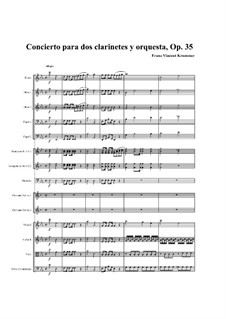 Concerto for Two Clarinets and Orchestra in E Flat Major, Op.35: Movement I by Franz Krommer