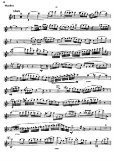 Concerto for Flute and Orchestra: Score for flute and piano. Movement II – flute part by Ignaz Pleyel