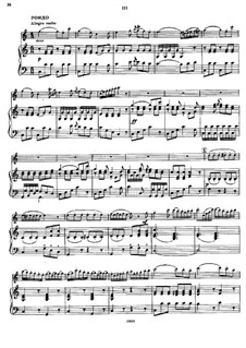 Concerto for Flute and Orchestra: Score for flute and piano. Movement III by Ignaz Pleyel