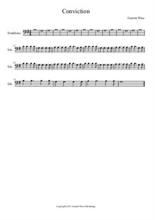 Conviction, Op.1: Trombone part by Garrett Wise