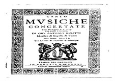 Musiche concertate cioè madrigali a due, tre e quattro voci con basso continuo, Op.2: Musiche concertate cioè madrigali a due, tre e quattro voci con basso continuo by Giovanni Antonio Rigatti