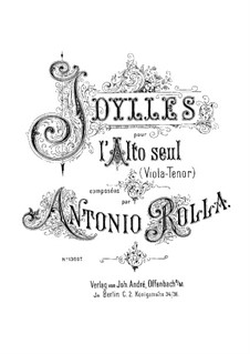 Six Idylls: Printed parts and manuscript by Antonio Rolla