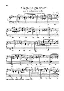 Allegretto grazioso for the Left Hand Alone: For piano by Géza Zichy