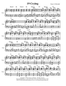 Crying (piano arrangement): Crying (piano arrangement) by Gary Edwards