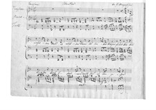 Le berceuse (Slumber Song), D.527 Op.24 No.2: Manuscript by Franz Schubert