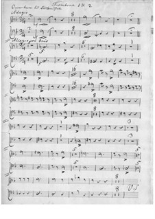 Ludlams Hule (Ludlam's Cave): Overture – trombones part by Christopher Ernst Friedrich Weyse