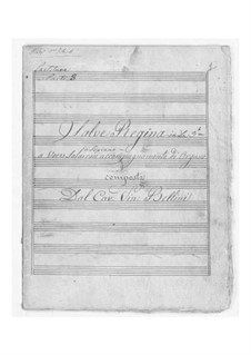 Salve regina: For voice and organ by Vincenzo Bellini