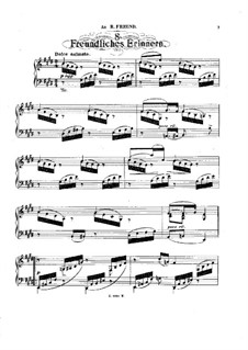 In stillen Stunden, Op.56: Nr.8 Freundliches Erinnern by Theodor Kirchner