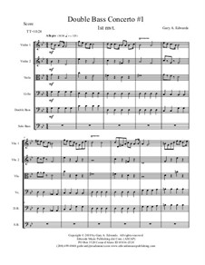 Double Bass Concerto No.1: 1st Movement by Gary Edwards