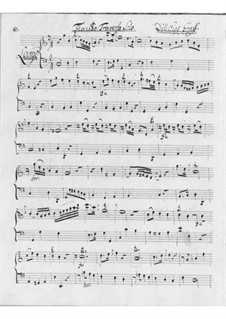 Sonata for Flute and Basso Continuo in C Major: Sonata for Flute and Basso Continuo in C Major by Friedrich Hartmann Graf