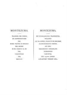 Montezuma, B:I:29: Act I by Carl Heinrich Graun