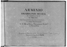 Arminio: Act I by Johann Adolph Hasse