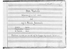 Don Trastullo. Intermezzo a tre voci: Don Trastullo. Intermezzo a tre voci by Niccolò Jommelli