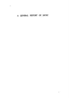 A General History of Music: Book I by Charles Burney