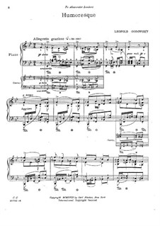 Miniatures for Piano Four Hands: Humoresque. Version for piano by Leopold Godowsky