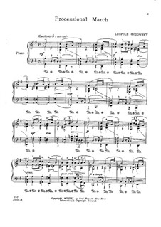 Miniatures for Piano Four Hands: Processional March. Version for piano by Leopold Godowsky