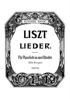 Collection Songs: Book VI, for piano by Franz Liszt