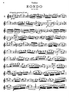 Rondo for Violin and Orchestra in C Major, K.373: Solo part by Wolfgang Amadeus Mozart