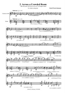 The Poem is the Song: Complete set, for clarinet and guitar by David W Solomons