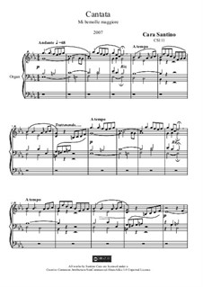 Cantata in e flat major for organ, CS111: Cantata in e flat major for organ by Santino Cara