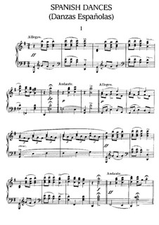 Dance No.1: For piano by Enrique Granados