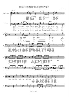 Es hatt' ein Bauer ein schönes Weib: Es hatt' ein Bauer ein schönes Weib by folklore