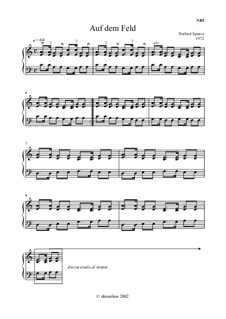 Auf dem Feld: Auf dem Feld by Norbert Sprave