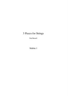 Three Pieces for Strings: Parts by Paul Burnell