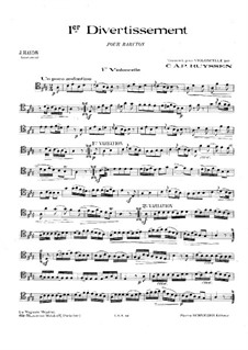 Two Divertissements: No.1. Version for cello and piano – cello part, Hob.XI/38 by Joseph Haydn