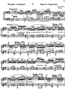 Three Piano Pieces, Op.49: No.2 Caprice-Impromptu by Alexander Glazunov