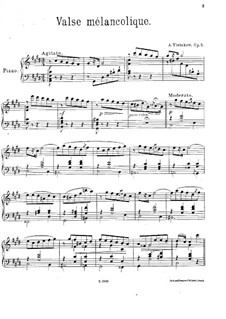 Melancholic Waltz, Op.2: Melancholic Waltz by Aleksandr Tiniakov