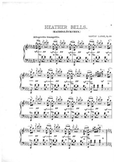 Haideglöckchen (Heather Bells), Op.33: For a single performer by Gustav Lange