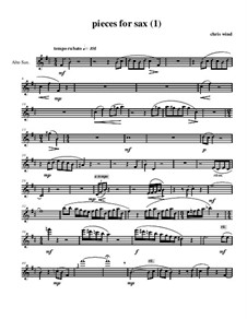 Pieces for sax: (1) by Chris Wind