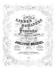Twelve Songs and Romances, Op.44: Complete set by Johannes Brahms