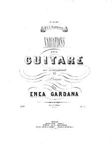 Variations for Guitar and Piano: Variations for Guitar and Piano by Enea Gardana