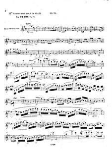 Grand Solo No.5 for Flute and Piano, Op.79: Solo part by Jean-Louis Tulou