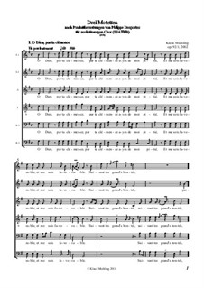 Drei Motetten nach Psalmübersetzungen von Philippe Desportes, Op.92: Drei Motetten nach Psalmübersetzungen von Philippe Desportes by Klaus Miehling