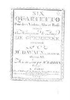 Six String Quartets, Op.6: Six String Quartets by Jean-Baptiste Davaux