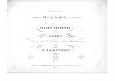 Valses favorites, for Piano Four Hands, Op.53: Valses favorites, for Piano Four Hands by Joseph Labitzky