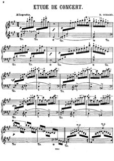 Etudes for Piano, Op.149: Etude No.1 in A Major (Book IV) by Benjamin Godard