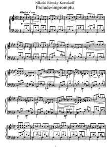 Two Pieces, Op.38: No.1 Prelude-Impromptu by Nikolai Rimsky-Korsakov